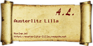 Austerlitz Lilla névjegykártya